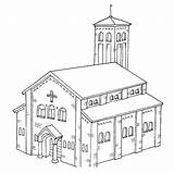 Chiese Colorear Iglesia Catolica Kirchen Stampare Kleurplaten Kerken Religione Disegno Animaatjes Santa Eglise sketch template