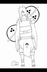 Madara Uchiha Coloring Pages Deviantart Sketch Template sketch template