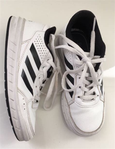 adidas eco ortholite running shoes boys size   stripe white pre school ebay
