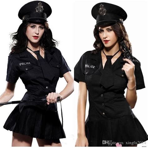 Halloween Costumes For Women Police Cosplay Costume Dress