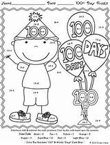 School 100th 100 Activities Printables Days Printable Number Celebration Magic Unit Words Grade Fun Kindergarten Coloring Math Choose Color Crafts sketch template