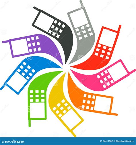 mobile logo stock photography image