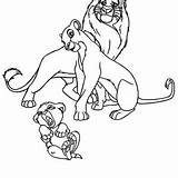 Simba Parent sketch template