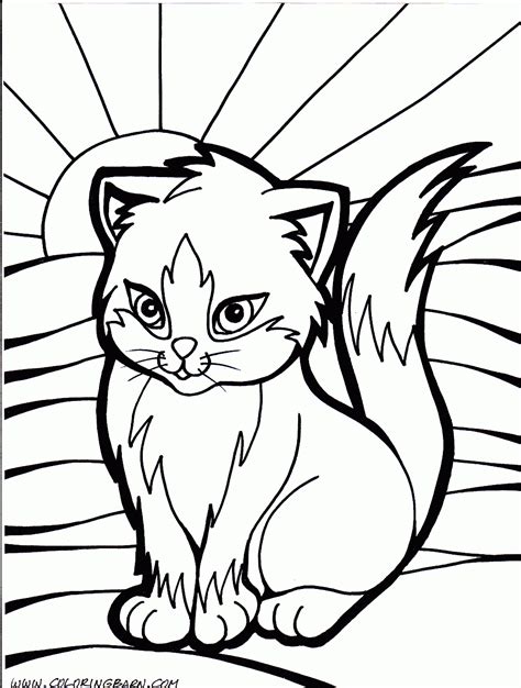 kitten coloring pages getcoloringpagescom