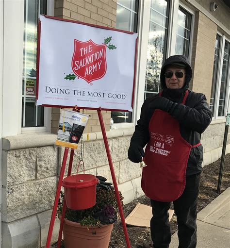 Salvation Army Bell Ringing Rotary Club Of Huntley