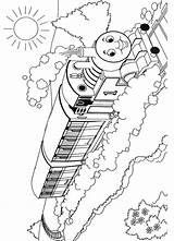 Trenino Disegno Trenini Trilhos Stampare Viaggia Lokomotive Pelos Viajando Trem Ou Binari Coloriamo Outro Treni Cartonionline sketch template