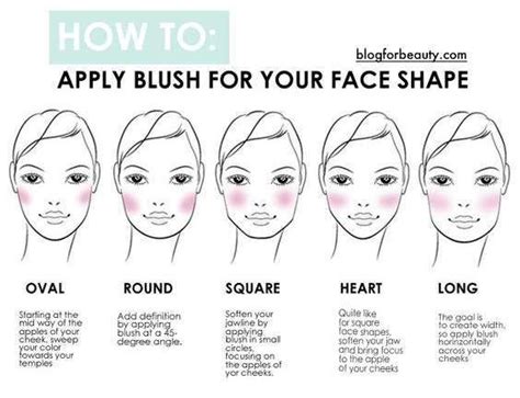 how to apply blush for your face shape how to apply blush blush
