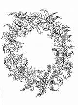 Wreaths Bloemenkrans sketch template