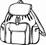 Backpack Coloring Pages School Models Tocolor Color Backpacks Sheets Pencil Contain Book Kids Back Print Button Through sketch template