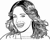 Violetta Coloring Drawing Smiles Face Who sketch template