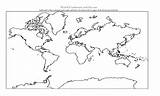 Map Continents Oceans Blank Printable Coloring Outline Maps Cut Information Outs Template Pages Travel Printables Source Sketch Comments sketch template