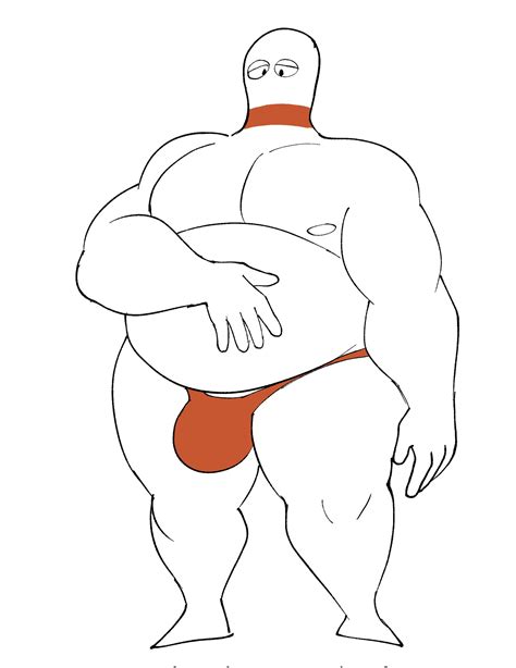 rule 34 belly bowling pin bulge dad bod elfein musclegut tagme wyer