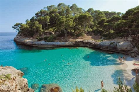 The Spanish Island Of Menorca With The Jewel Coloured Waters