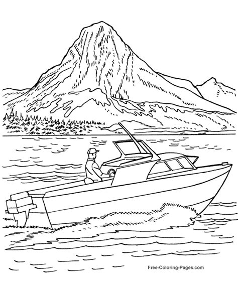 fishing boat coloring pages  pictures colorist