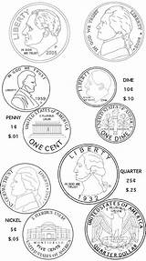 Coloring Money Pages Coin Kids Varieties Teach Concepts Coins Coloringpagesfortoddlers Clipart Open Guardado Desde sketch template