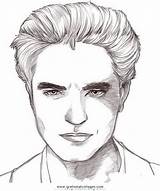Twilight Cullen Pattinson Colorare Vampire Disegno Misti Eclipse Ausmalen Trickfilmfiguren Crayon Enregistrée Malvorlage sketch template