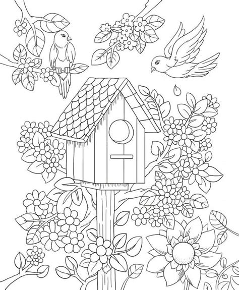 spring coloring pages  adults gabriel romero adriano