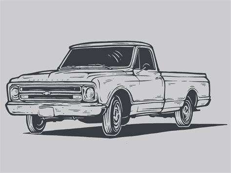 chevy truck drawing martyrtrust