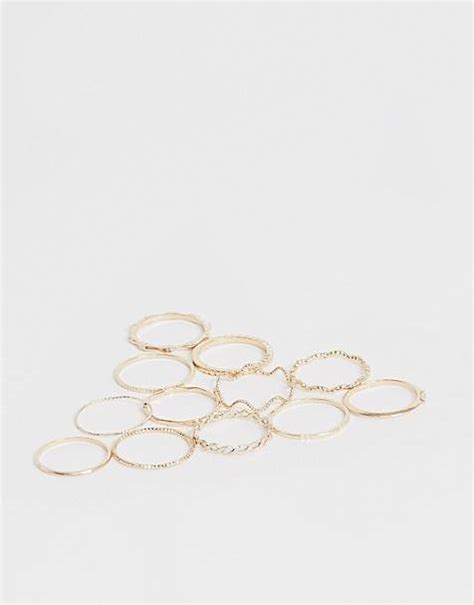 ringen voor dames zilverkleurige en vergulde ringen asos