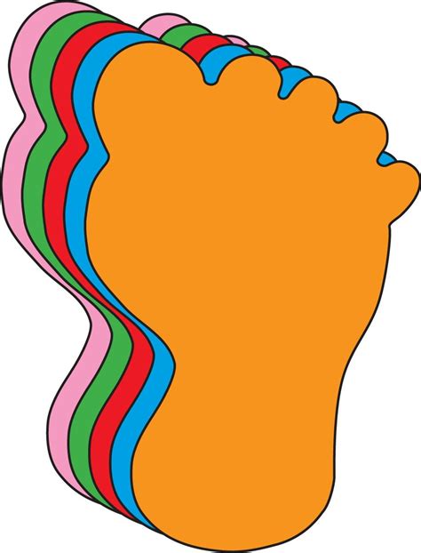 foot assorted color creative cut outs  creativeshapesetc  etsy studio