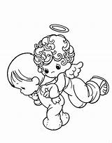 Precious Moments Angel Coloring Pages Baby Drawing Angels Clipart Girl Line Printable Print Kids Sheets Cliparts Color Drawings Getcolorings Collection sketch template