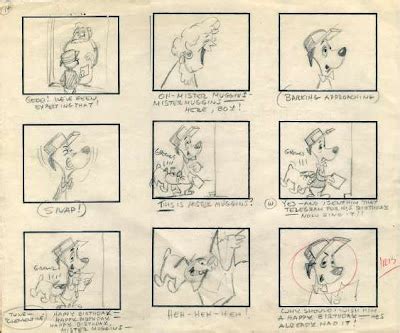 cartoon concept design huckleberry hound storyboards