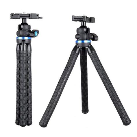 portable  adjustable camera tripod stand  universal clip rotating cell phone tripod