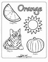 Orange Coloring Worksheets Preschool Pages Color Worksheet Colors Activities Kindergarten Printable Goodies Kids Designlooter Other Green Writing Printables 388px 06kb sketch template