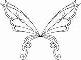 Wings Alas Angel Hadas Mariposa Tecna Sophix Musa Layla Winx Dibujar Mariposas Sirenix sketch template