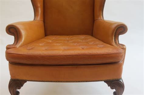 pair  leather armchairs decorative modern