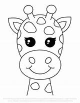 Giraffe sketch template