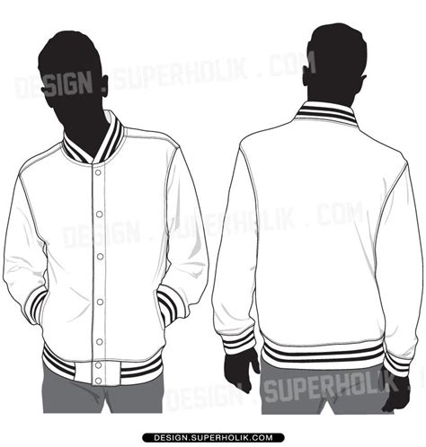 varsity jacket template set fashion design template illustration fashion design  shirt