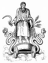 Cronus Mythology Kronos Hades Khronos Romans Perseus sketch template