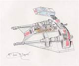 Snowspeeder Wars sketch template