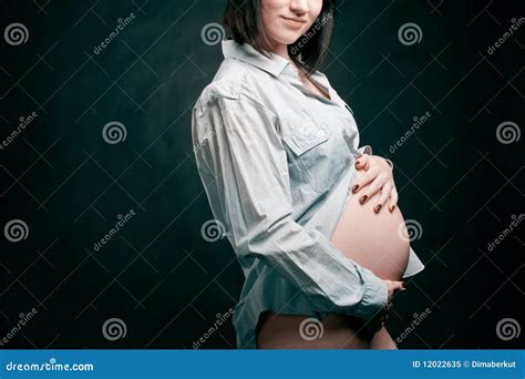 Faceless Pregnant Woman Stock Image Image Of Happiness 12022635