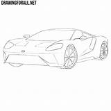 Ford Gt Draw Drawingforall sketch template