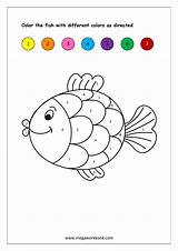 Worksheets Color Printable Numbers Number Recognition Colors Colouring Megaworkbook Math Worksheet Coloring Fish Kids Kindergarten Preschool Shapes Activities Pages Given sketch template