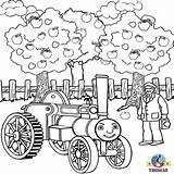 Coloring Pages Printable Thomas Train Engine Tank Friends Kids Apple Trevor Printables Clipart Traction Diesel Clip Picking Colouring Draw Library sketch template