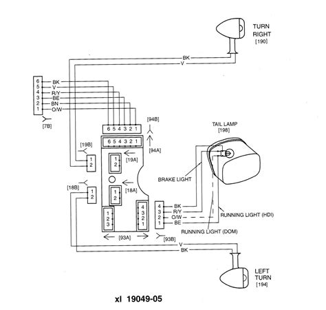 harley davidson rear turn signal wiring diagram  wiring diagram
