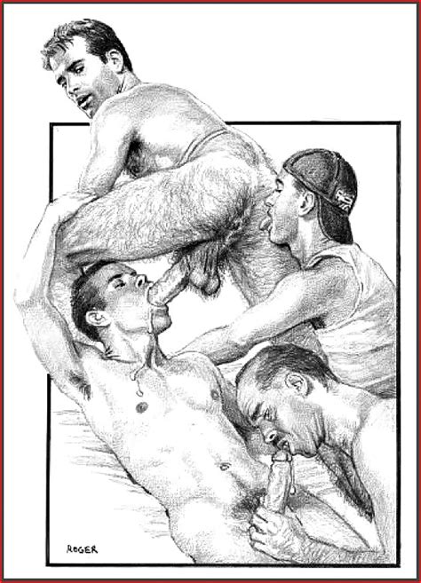 Gay Erotic Art Toons Roger Payne Three 24 Pics