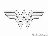 Wonder Woman Stencil Symbol Pumpkin Logo Stencils Carving Mulher Maravilha Template Da Superhero Coloring Freestencilgallery Simbolo Pages Templates Outline Super sketch template