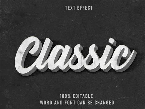 classic text style effect editable font  paper texture