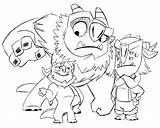 Trollhunters Pages Trolls Doodle Blinky Compared Haggis Draal sketch template