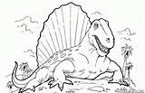 Dinossauros Dimetrodon sketch template