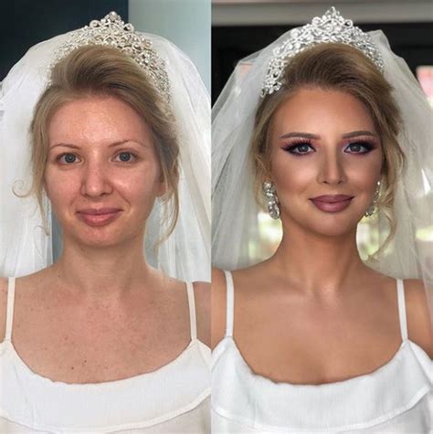 pictures of brides before and after wedding makeup