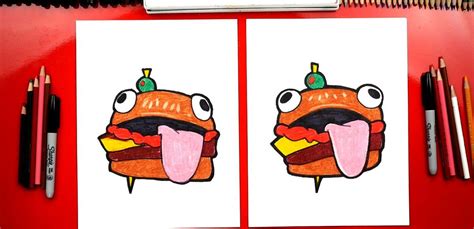 draw  fortnite durr burger art  kids hub art