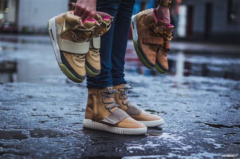 adidas yeezy  boost tan net custom sneaker bar detroit