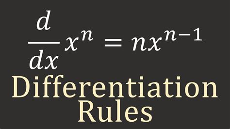 calculus  differentiation rules youtube
