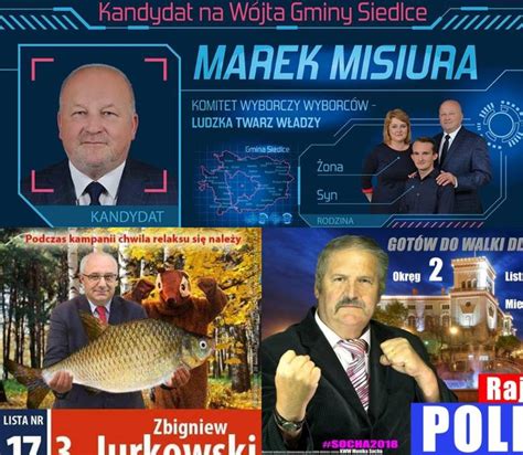 wybory samorządowe 2018 plakaty wyborcze śmieszne ale skuteczne zdjĘcia zobaczcie