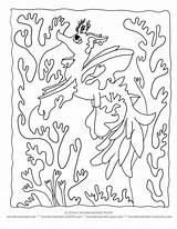 Pages Dragon Sea Coloring Seahorse Seaweed Coral Printable Sheets Creatures Kelp Print Cartoon Color Getcolorings Getdrawings Wonderweirded Nature Pic Library sketch template